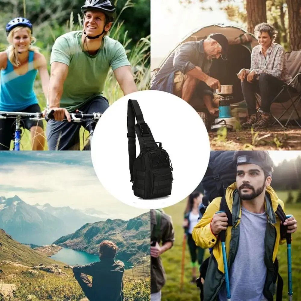 

Men Waterproof Camping Pack Oxford Thickening Crossbody Bag Intensity Durable Shoulder Backpack Cosplay