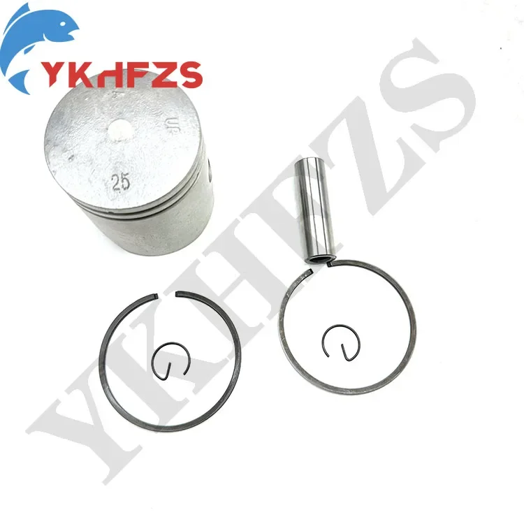 

6E7-11635 Piston +0.25mm For Yamaha Outboard Motor 2 Stroke 9.9HP 15HP Oversize 025 Parsun Hidea Seapro HDX 6E7-11635-00 56.25mm
