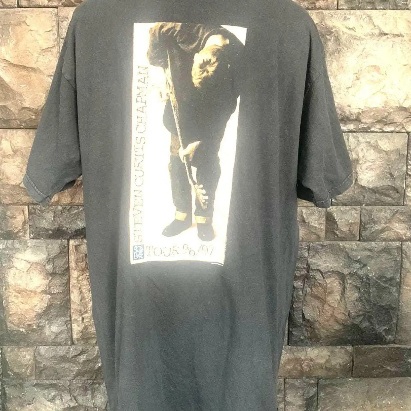 Vintage 90s Steven Curtis Chapman T shirt vintage Washed homme Slightly Versatile Stylish designer clothes graphic Breathable