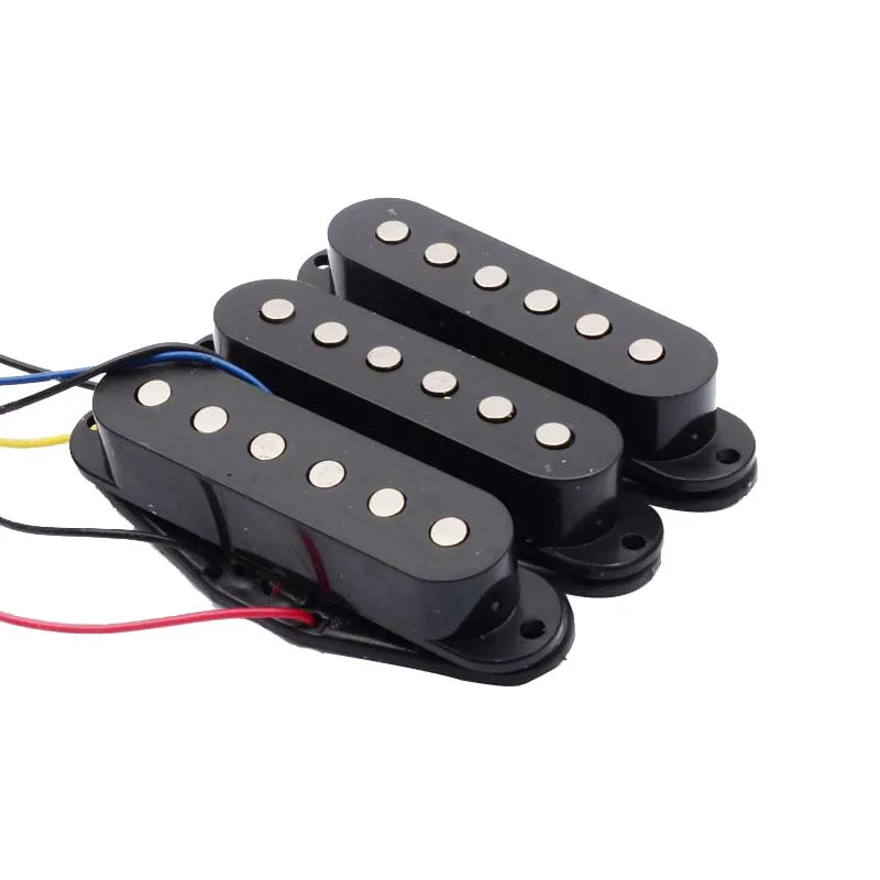 Electric Guitar Pickup Wiring Harness Prewired 5-way Switch 2T1V Multi Type Pickup for ST Electric Guitar Black-White