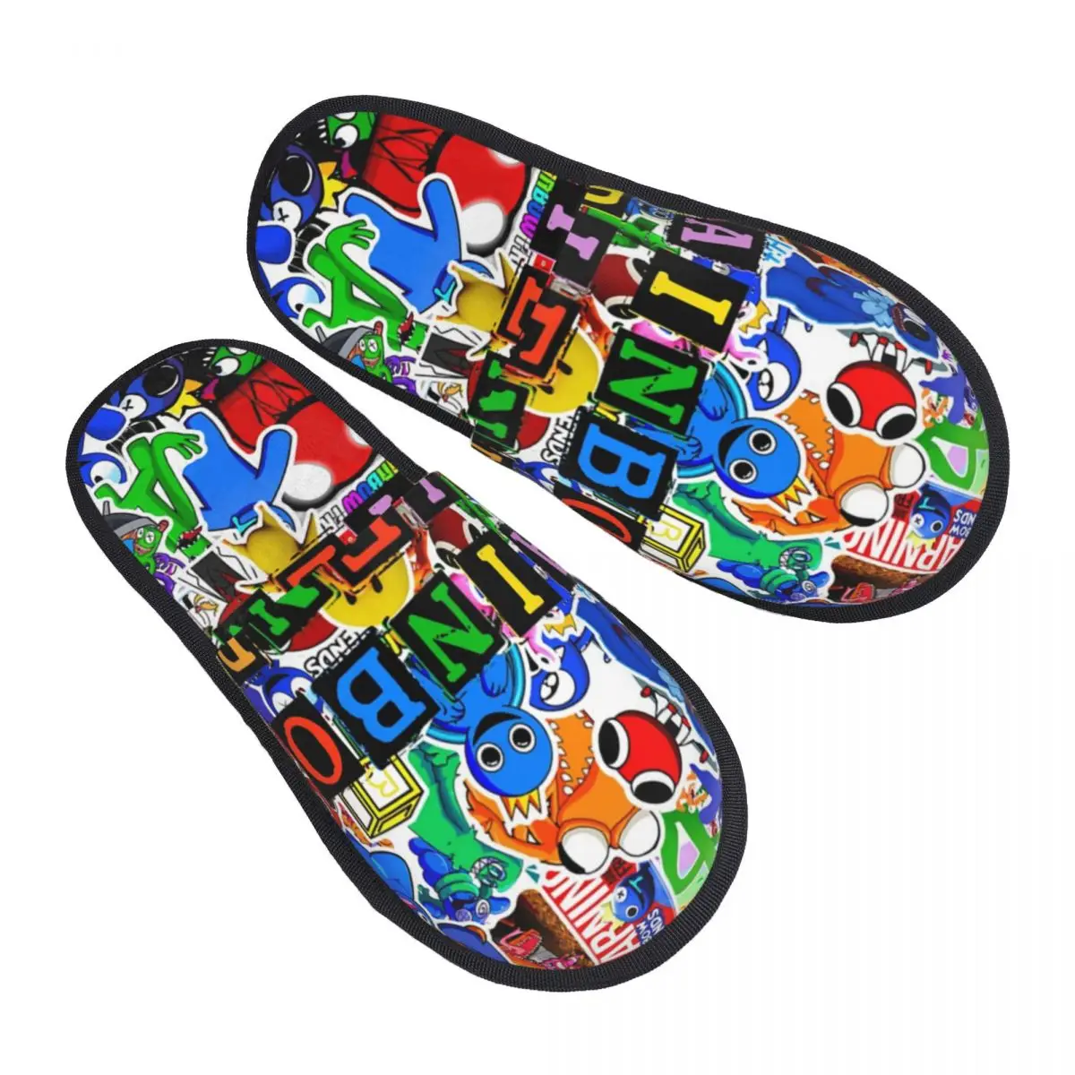 Memory Foam Slippers Women Cozy Warm Animated Tv Movie House Slippers