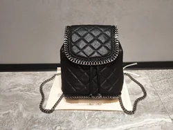 Mochila de diseñador de lujo para mujer, bolso clásico con hebilla de Metal