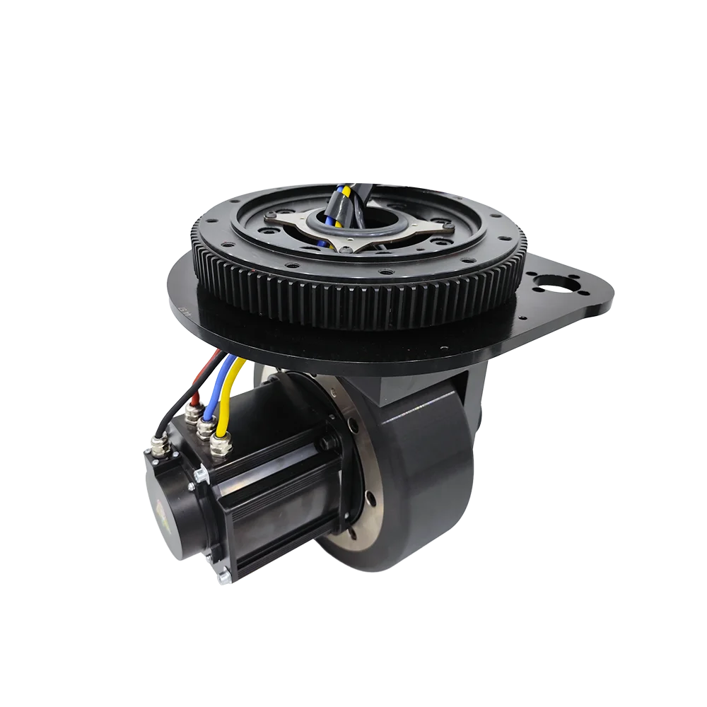 TZBOT 2600w High Precision Servo Motor Wheel Wear Resistance agv Polyurethane Drive Wheel with 750W Steering Motor