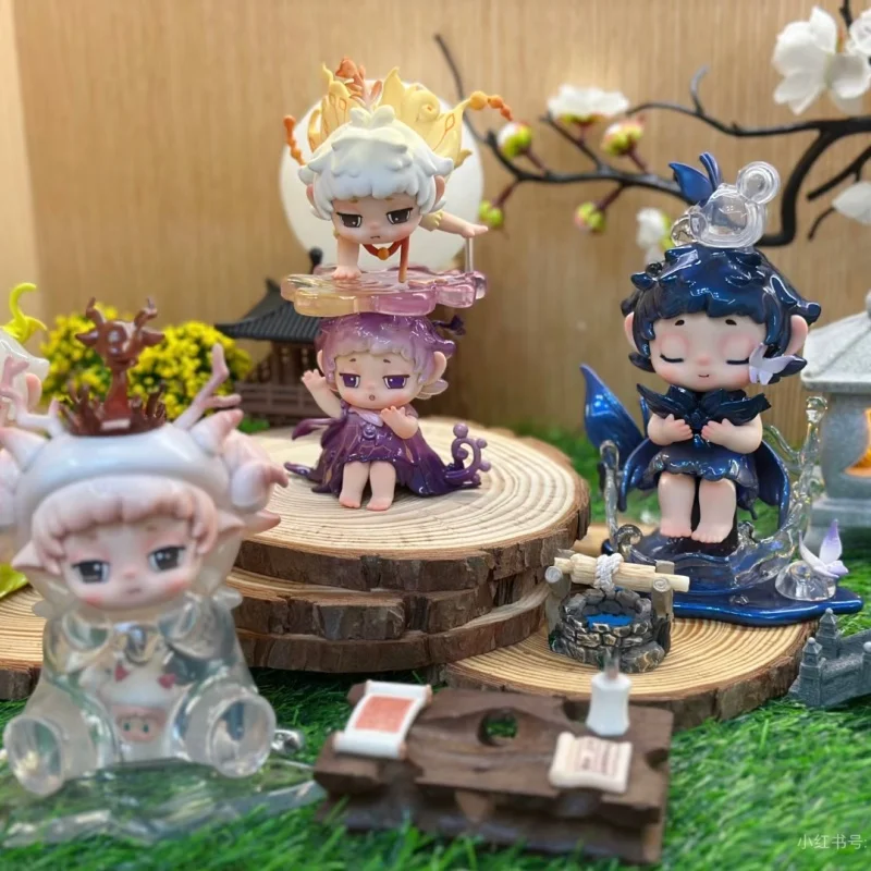 Heyone Let It Faya Series صندوق أعمى Kawaii أنيمي عمل الشكل الحلي نموذج اللعب Girldesktop ديكور المنزل هدايا عيد الميلاد #2