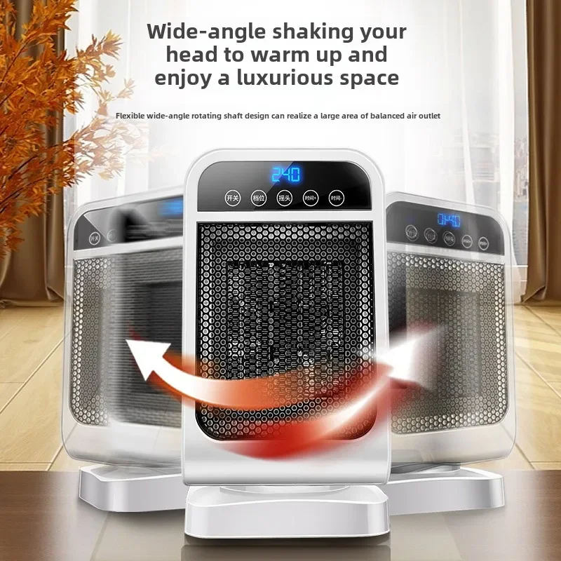 سخان لوحة اللمس عن بعد للمساحة المحمولة للمكتب والمنزل، مروحة هواء جديدة للتدفئة الفورية الكهربائية الذكية مع ترموستات مؤقت