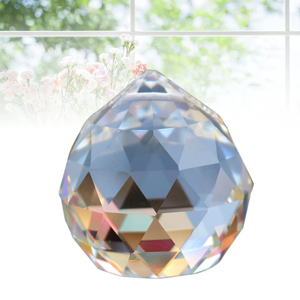 

2 Pcs Crystal Ball Pendant Chandelier Prisms Feng Shui Crystals for Windows Pendants