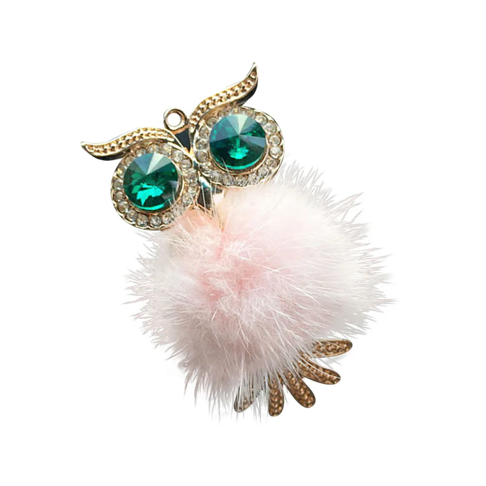 

Rhinestone Owl Car Perfume Clip Mini Aromatherapy Vent Diffuser Essential Oil Charm for Car Vehicle Pink