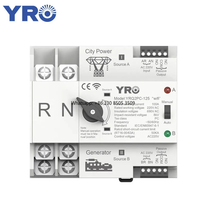 

Yro Wifi Generator Dual Power Transfer Switch Auto Mts 220v Smart Low Voltage Products Change Over Switch Netzumschalter