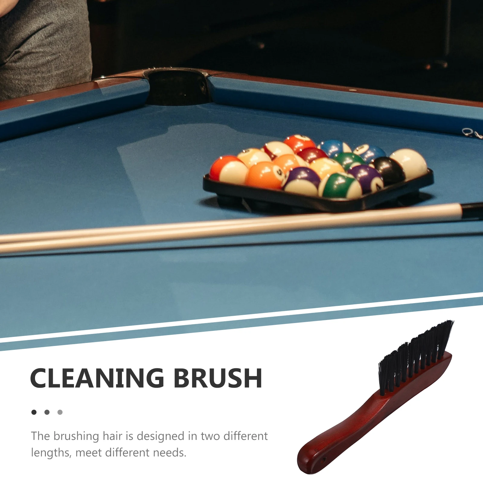 

Multifunctional Pool Table Cleaning Brush Set Long Bristle Billiard Table Sweeper No Scratch For Felt Dirt Powder Dust