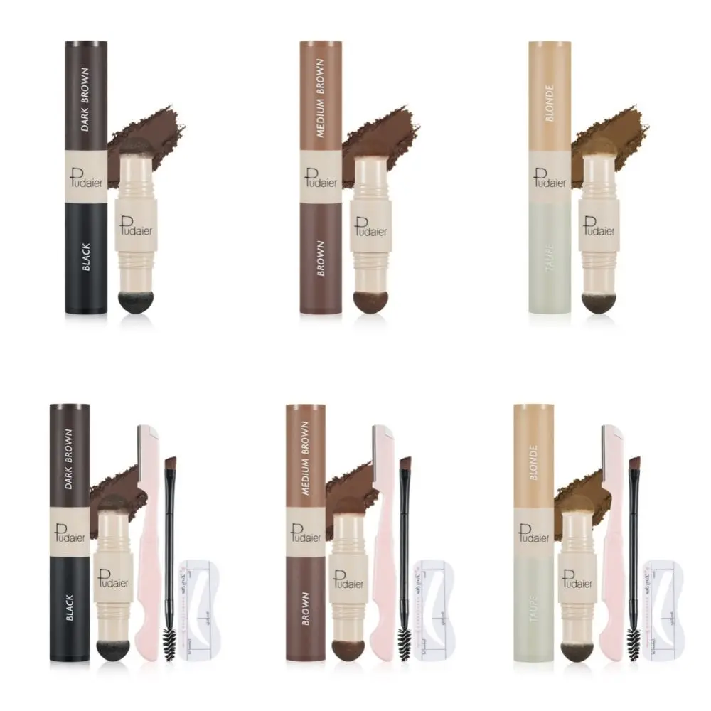 Augenbrauenrasierer One Step Brow Stempel Augenbrauentrimmer Gesichtsrasierer Doppelkopf Augenbrauencreme Pinsel Make-up