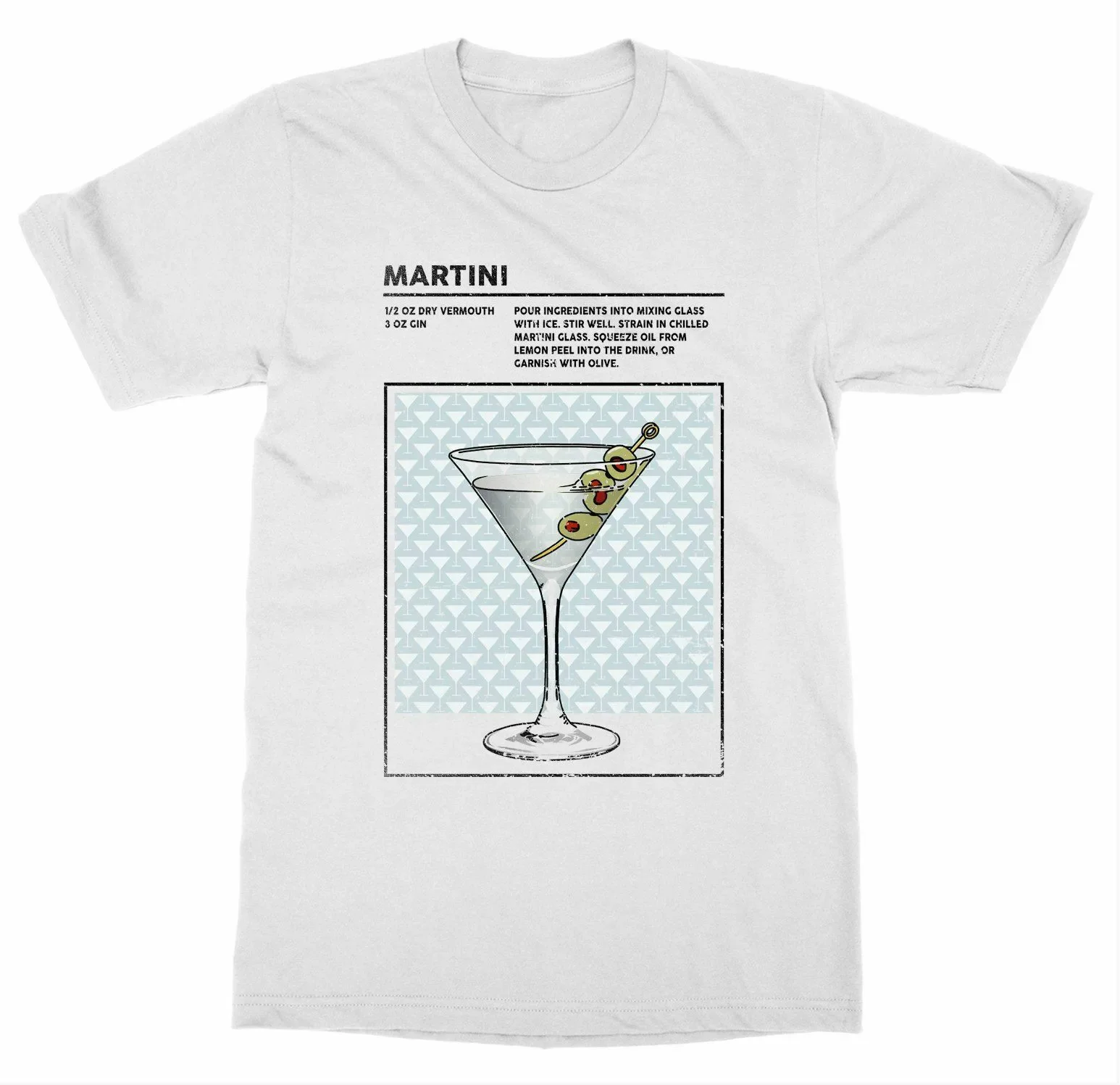 Alcohol Mixed Drink Martini Cocktail Bartender T-Shirt 100% Cotton O-Neck Summer Short Sleeve Casual Mens T-shirt Size S-3XL