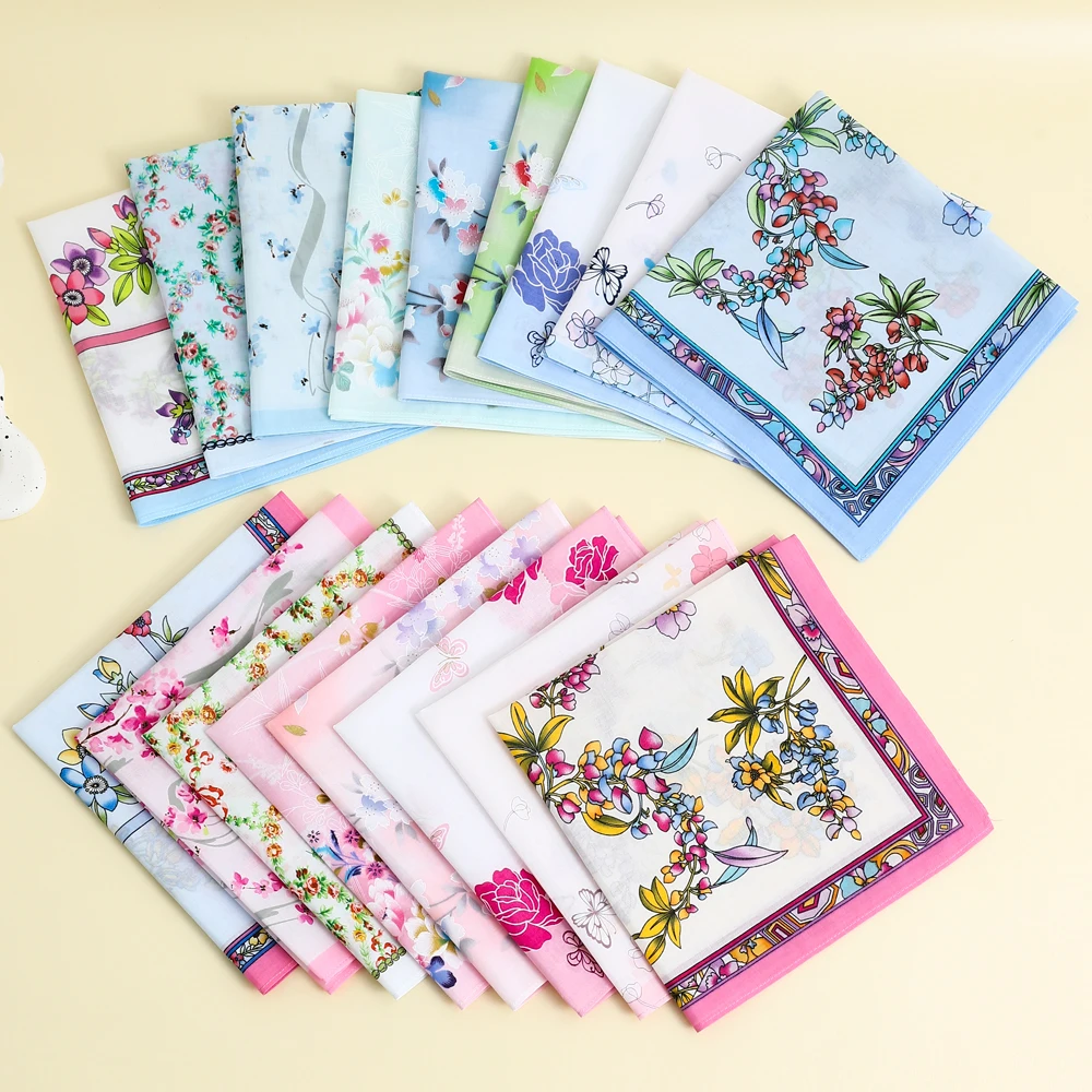 6 عبوات من مناديل نسائية أنيقة، سروال مربع بجيب قلاب ناعم ومريح، لوازم الزفاف، وشاح مربع ماص للماء ومسح العرق، وشاح حريري رقيق #3