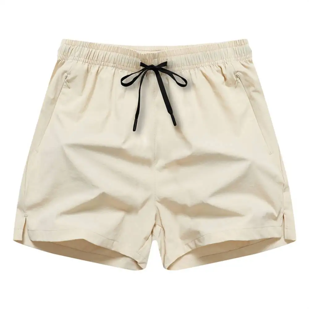 Summer Ice Thin Sports Fitness Shorts Trend Men's Women Quick Dry Running Pants Couple's Short Zipper pockets Large Size