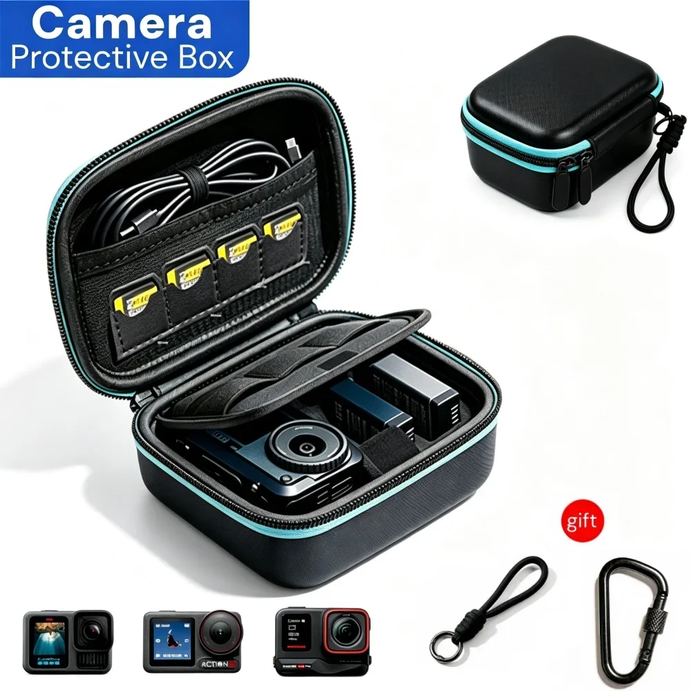 Digital Camera Case,Compatible with DJI Osmo Action 6/5 Pro 4/3,GoPro Hero 13/12/11/10/ 9,DJI Osmo Nano Camera Accessorie ﻿