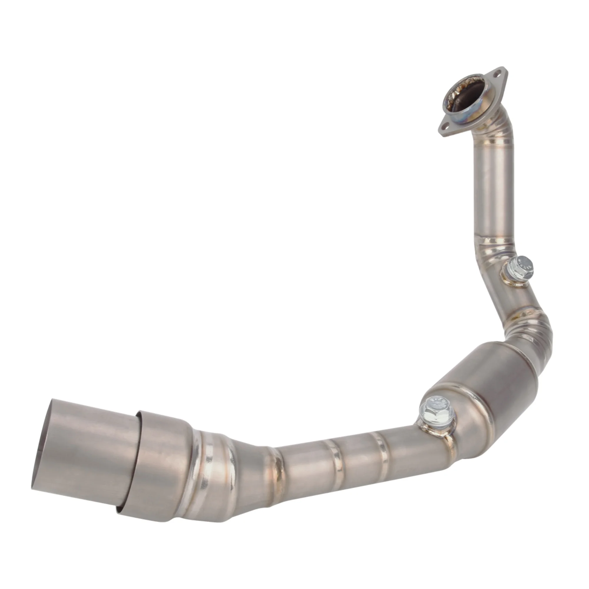 For KTM Duke 125 250 390 ADV Adventure 2024-2026 Motorcycle Exhaust System Espace Moto Titanium Alloy Front Mid Link Pipe