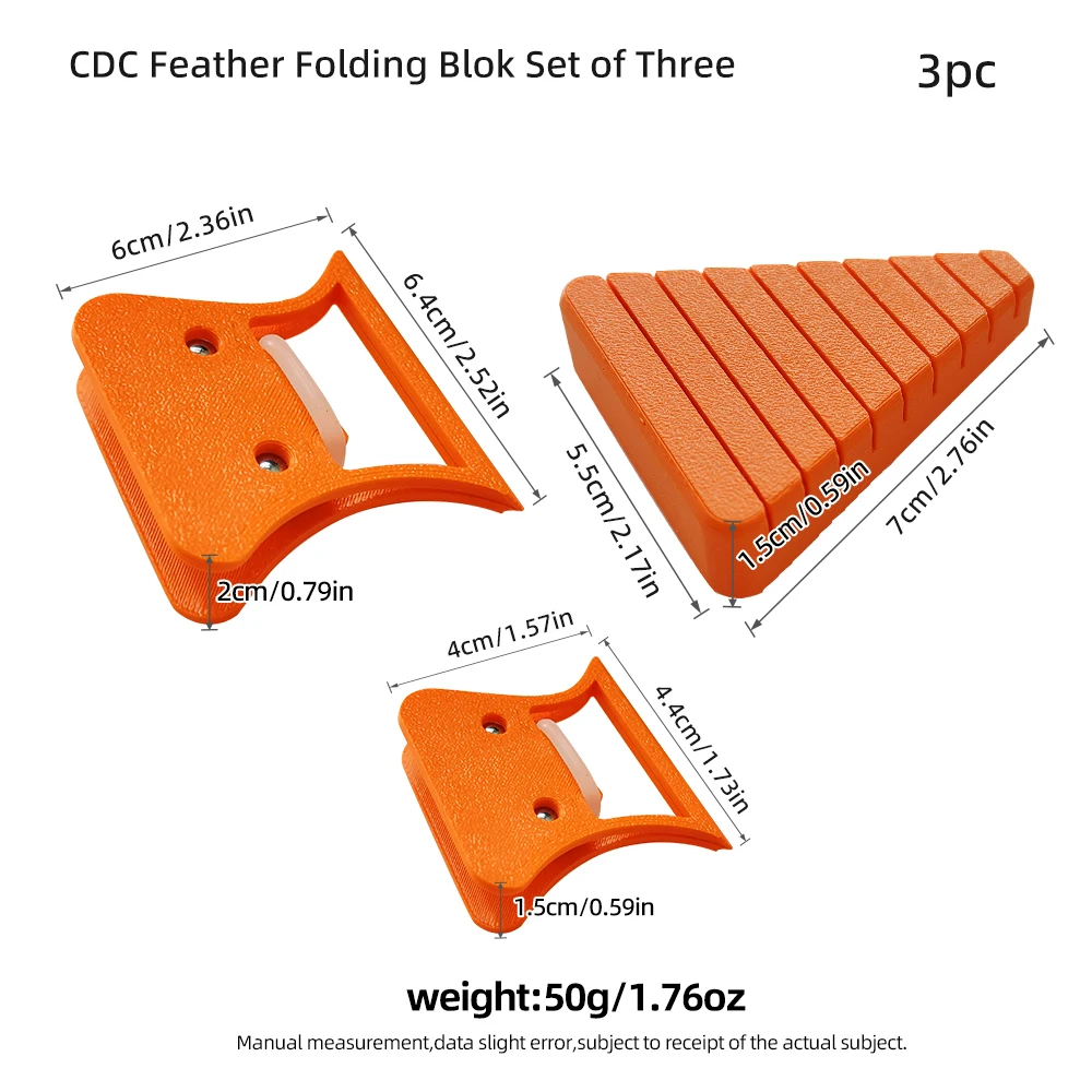釣り用フライタイイングツール Cdc-3Dクランプ フェザー折りたたみブロック フェザーハックルプライヤー
