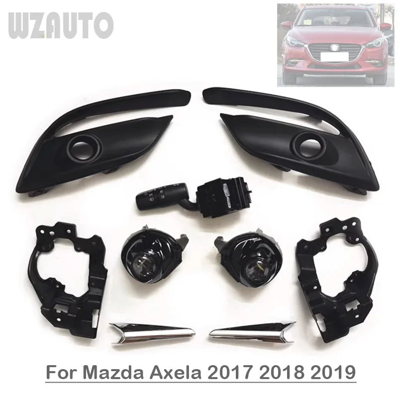 Front Bumper Lamp Fog Light With Switch For Mazda 3 Axela 2017 2018 2019