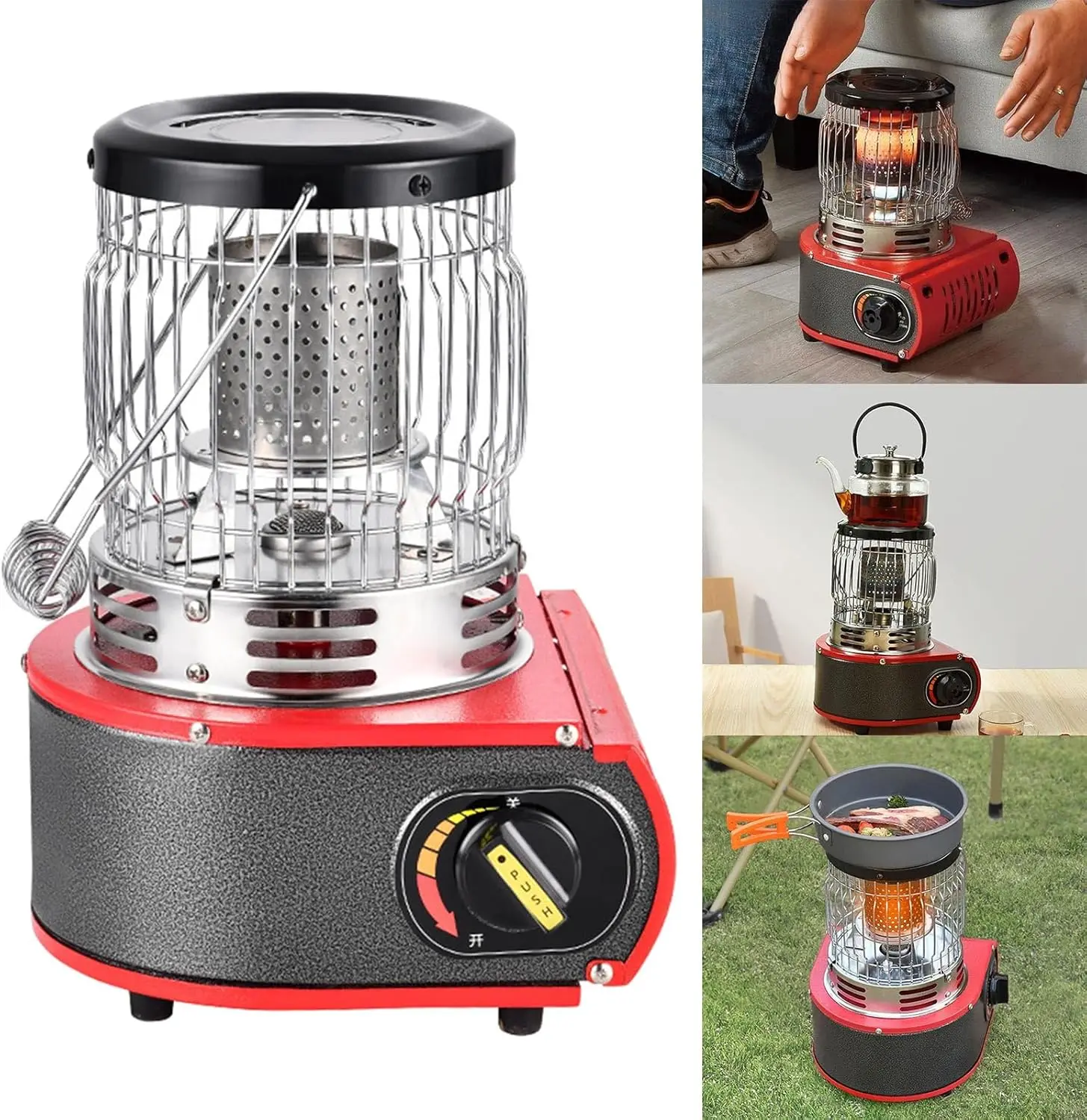 

Portable Propane Heater Electronic Ignition Device Hand Warmer Gas Burner Tent Stoves Heater Home Tent Camping Equipment