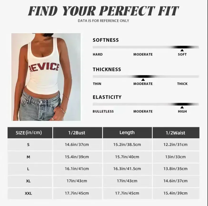 Harajuku Graphic Emo Girls T-shirt Aesthetic Letter Print Baby Tees Streetwear Vintage Slim Short Sleeve Y2K Tank Top 2000s Tops view 2