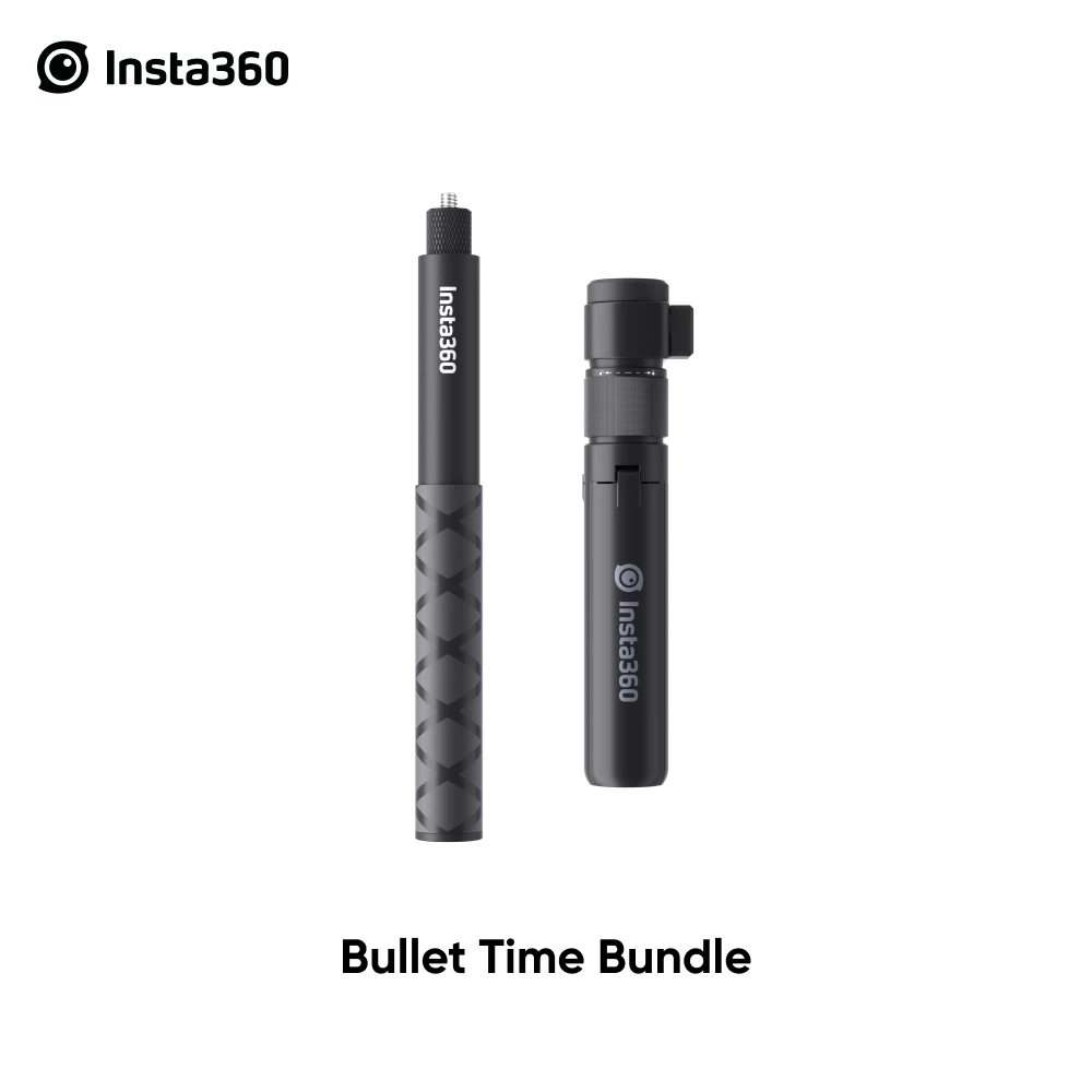 Insta360 Bullet Time Bundle Selfie Stick Handle with Fold Tripod Stand for ONE X2, ONE X, ONE Action Camera