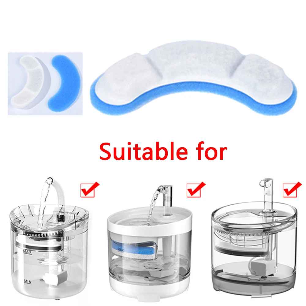 Fountain Replacement Filters Water Drinker  Activated Carbon Replaced Filters Cat Dispenser WF060 Filter Element Accessories