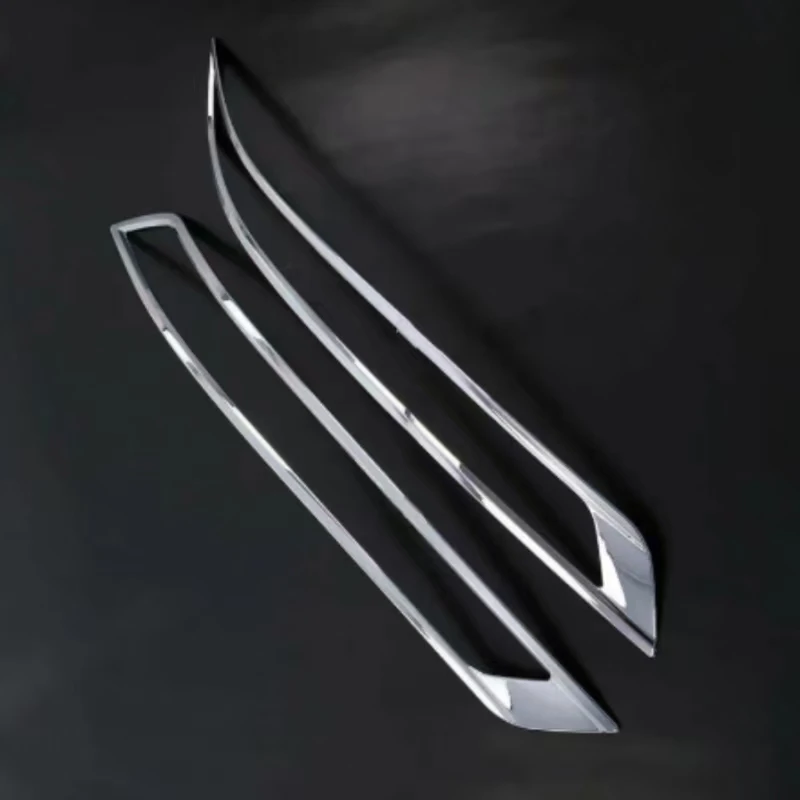 Car Styling Bright ABS Chrome Rear Tail Fog Light Lamp Frame Cover Trim 2PCS for Audi Q5 2018 - 2022 cay styling accessories