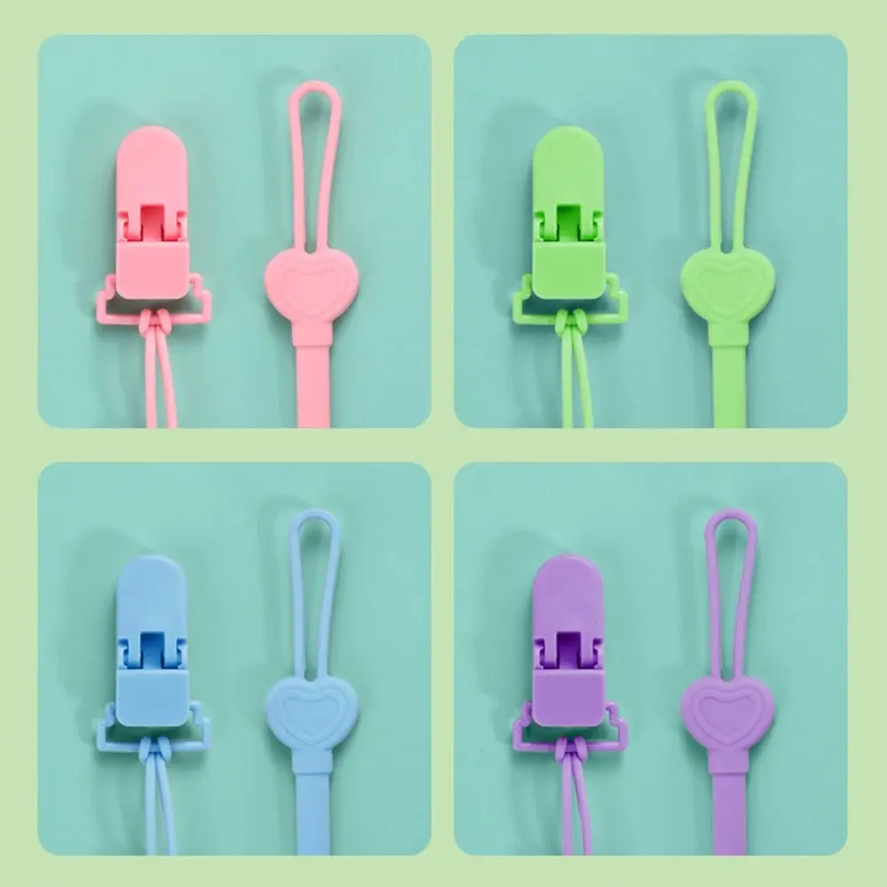 لهاية سيليكون حامل كليب BPA الحرة الغذاء الصف الطفل هوة سلسلة قابل للتعديل مكافحة خسر الطفل ألعاب التسنين حزام الأطفال