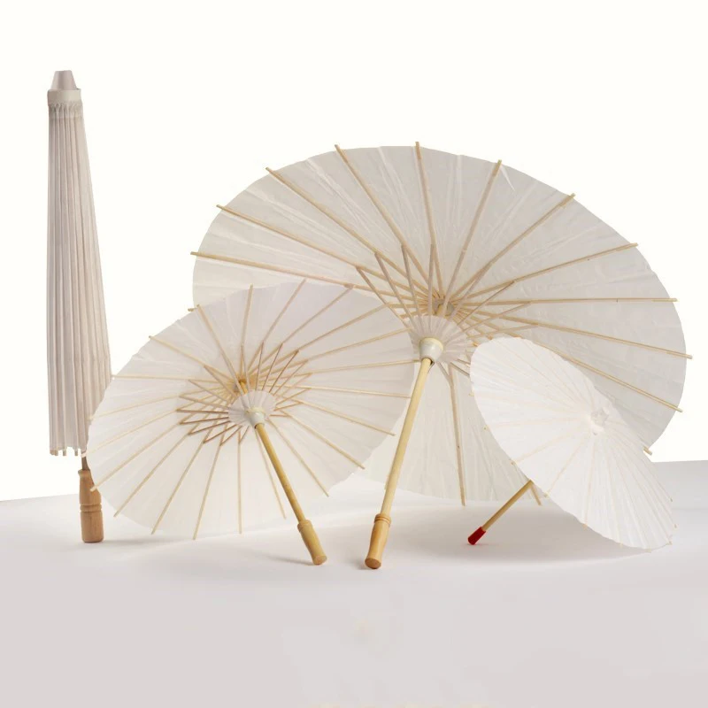 

10/20/30pcs 60/84cm Chinese Vintage Rain Umbrella Bamboo Paper Umbrella DIY Wedding Decor Photo Shoot Parasol Dance Props