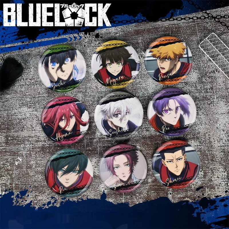 Горячее аниме Blue Lock Blue Lock Золотой лук Телевизор Screenshot Значок Бар Cut Леопард Ма Ченгхаг Значок Брошь Рождественский подарок