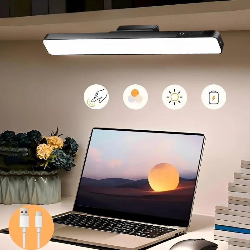 Magnetic Cool Lamp LED Small Table Lamp USB Charging Eye Protection Desk College Dormitory Bedroom Study Bedside Lamp