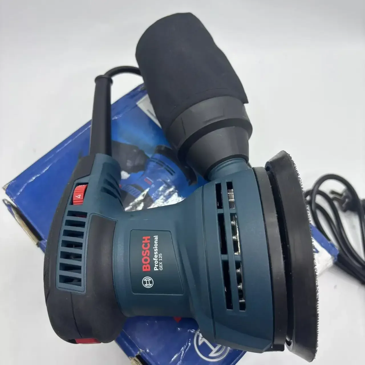 Bosch GEX125 280W Orbital Sander 125mm Variable Speed Dustless Sanding Machine for Wood Wall Automotive
