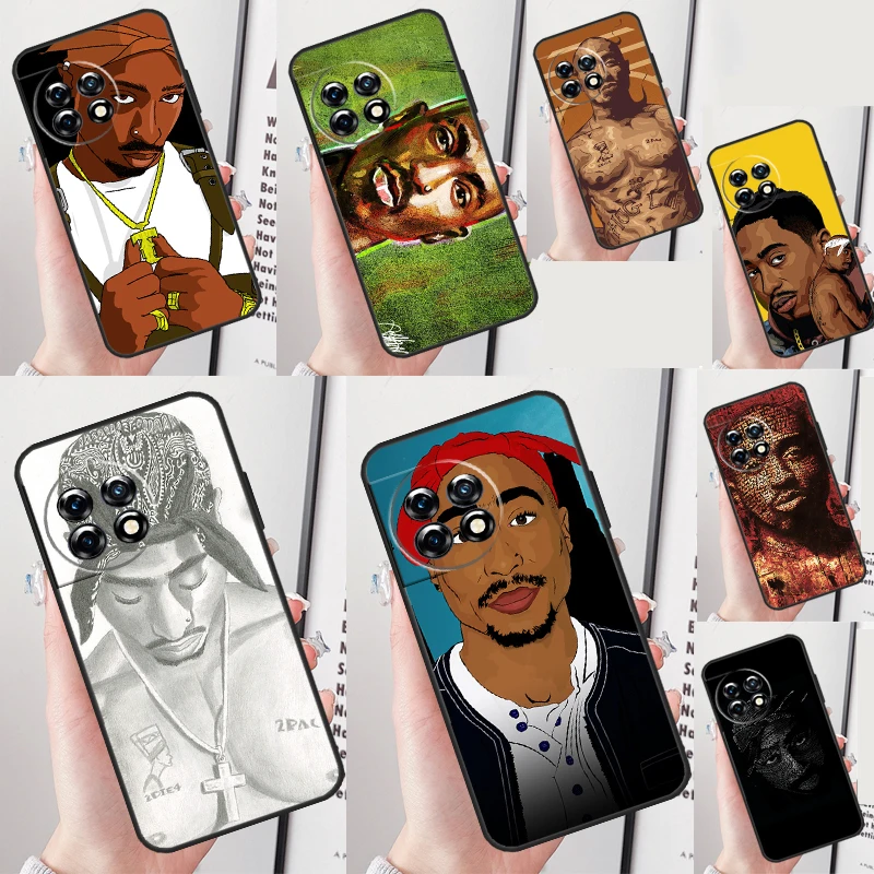 Rapper Tupac 2Pac Makaveli Cover For OnePlus Nord 4 CE 2 3 Lite N20 N30 9 10 Pro 8T 9RT 10T 10R 12R 13R 11 12 13 Case