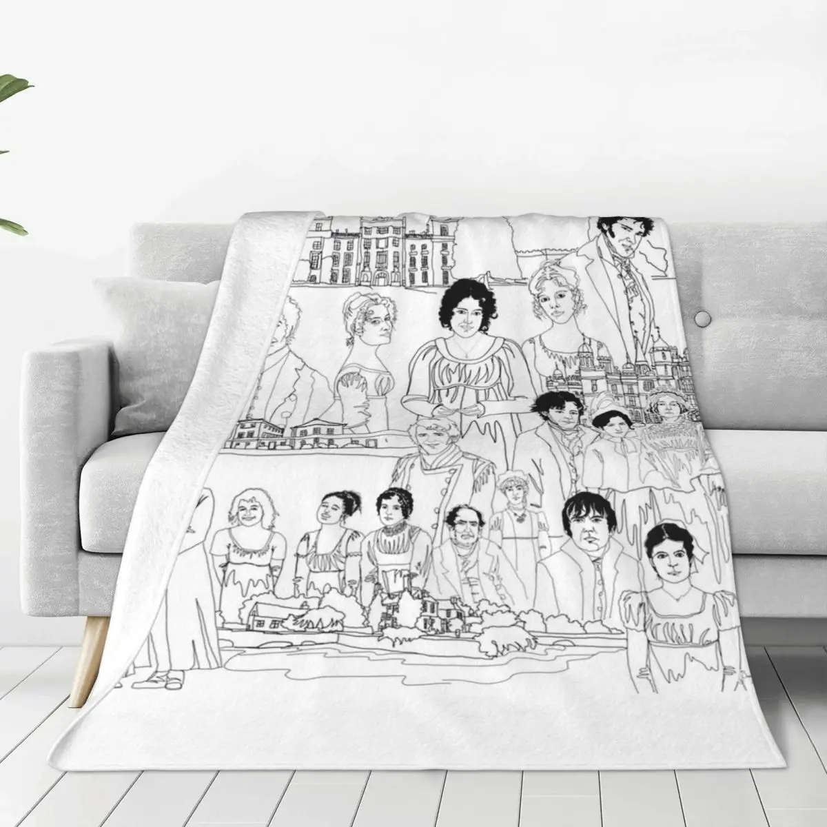 Pride And Prejudice Blanket Fleece Super Soft Sofa Throw Blankets For Couch Bedding Travel Throws Bedspread Quilt