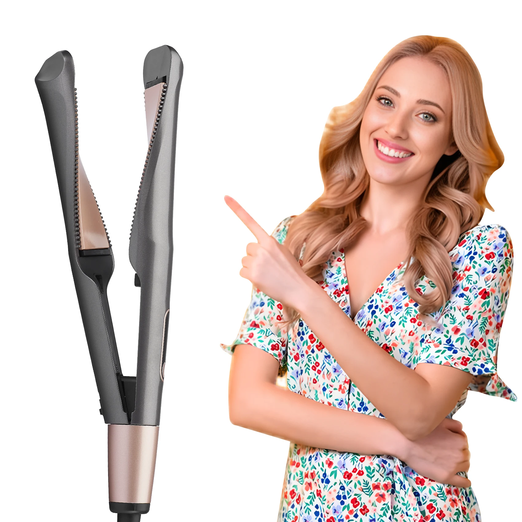 Professional Hair Straightener Fast Heating Hair Straightener Ceramic Ionic Fast Heat-Up Hair Flat Iron Negative Ion Iron