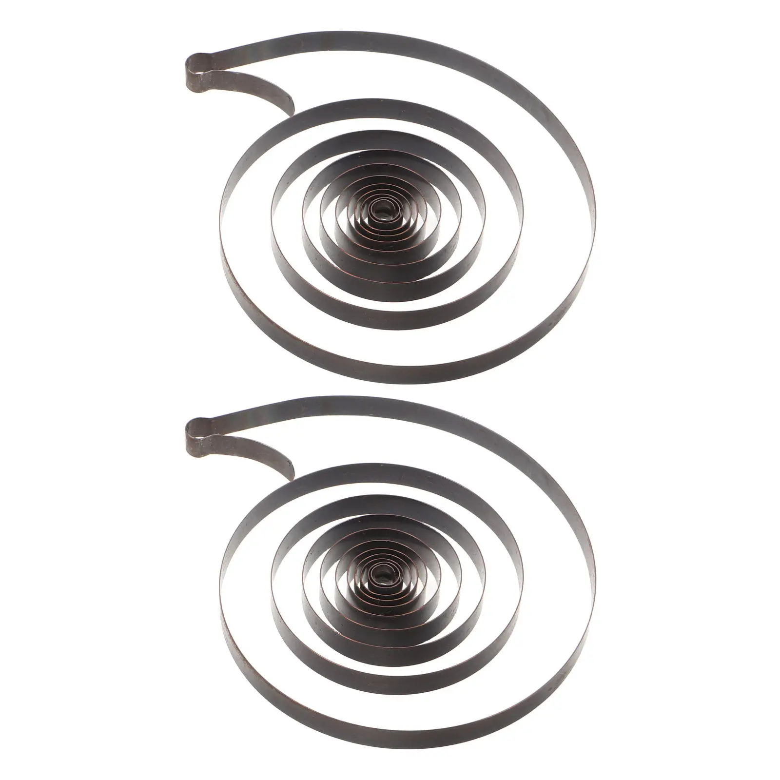 2Pcs Wind-Up Clock Mainspring Steel Mechanical Replacement Insert for Clock Repair Parts and Vintage Timepiece Maintenance