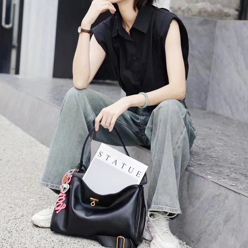 LOHASYS Shoulder Bag for Women Luxury Designer Large Capacity Premium Leather Handbag 2024 Fashion Trend Crossbody Bag