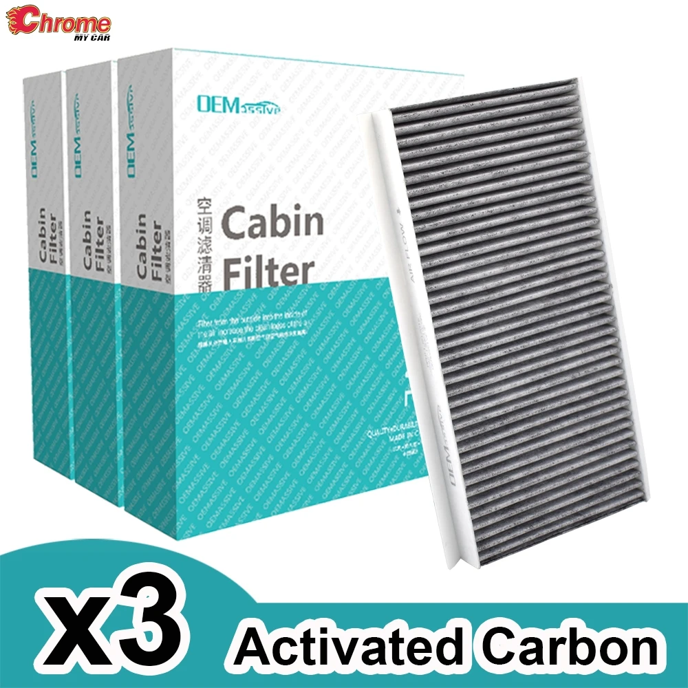 3x Car Accessories Pollen Cabin Air Conditioning Filter XS4Z19N619AA For Ford Focus Transit Connect 2002 2003 - 2011 2012 2013