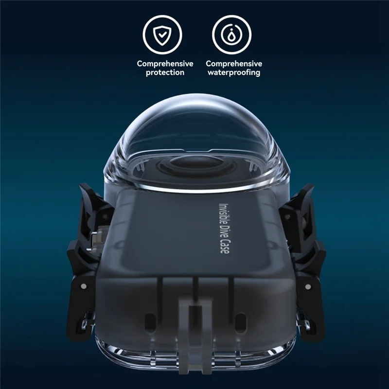 

【Buy It-Now!】Dive Case For Insta 360 X4 Waterproof 50 Meter Water Resistant Housing Cover With Underwater Shell Accessory Kit