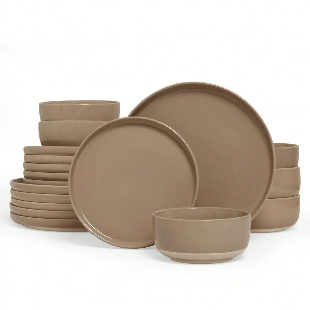 

18 Pieces Dinnerware Sets, Dishes Set For 6, Plates And Bowls Set, Perfect For Your Friend For Housewarming, Thanksgiving, Chri