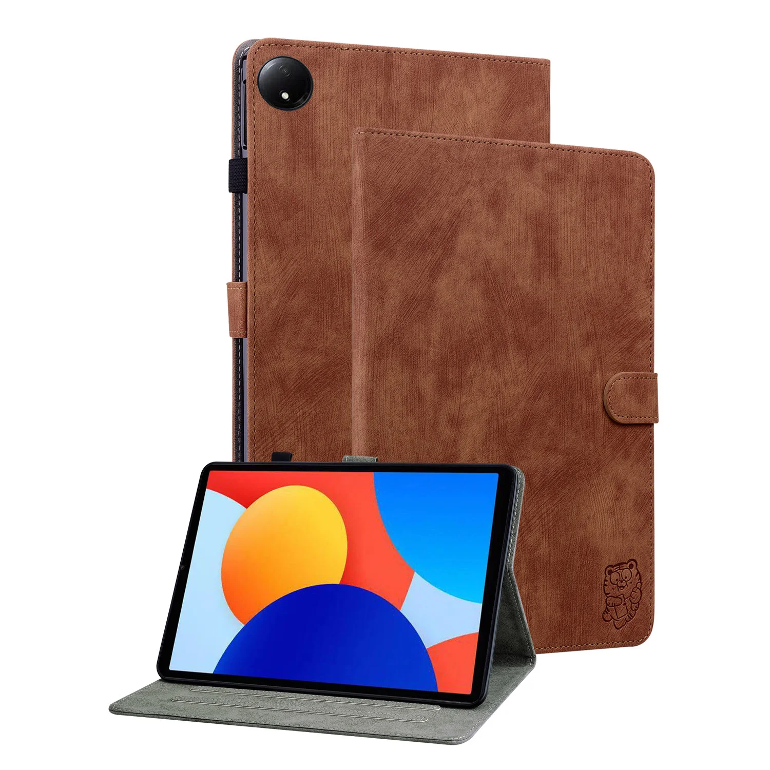 

Роскошный чехол из искусственной кожи для Redmi Pad SE 8.7 2024, мягкая задняя крышка из ТПУ с регулируемой подставкой для Redmi Pad SE 4G 8,7 дюйма с отделениями для карт