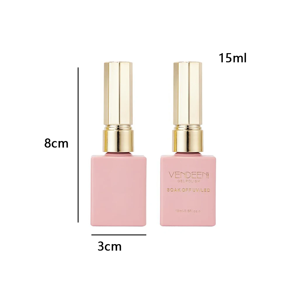 Vendeeni 6 ألوان/مجموعة شفافة كريستال القط العين هلام طلاء الأظافر بريق المغناطيسي مسمار الورنيش مع بطاقة اللون TPO/HEMA الحرة