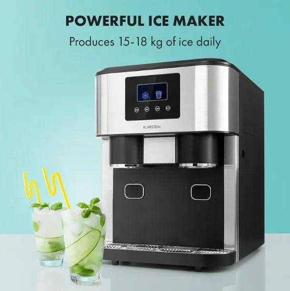 GCC Approved Igloo 18kgs mini ice cube maker Lifestyle Portable Ice Maker Tabletop Semi Professional Ice Dispenser with Crusher