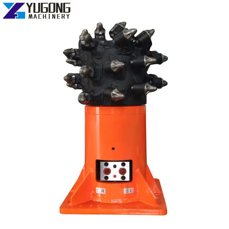 YG Hydraulic Trenching Machine 360° Rotary Drum Cutters for 8-12 ton Excavators Hydraulic Milling Machine Hydraulic Drum Cutter