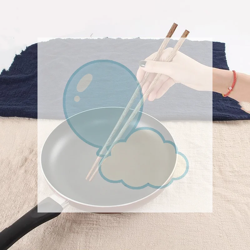1Pair 32cm Length Deep Fry Kitchen Tools Noodle Chopsticks Food Sticks Chinese Style Lengthen Hot Pot Wooden Cooking