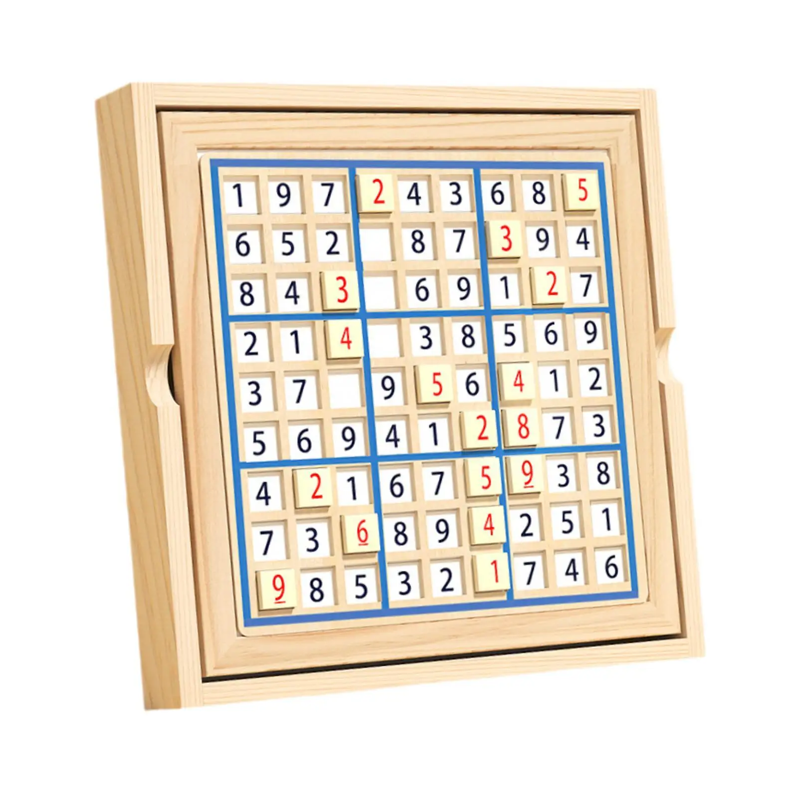 

Wooden Sudoku Puzzle Set Educational Toy Gift Brain Teaser Game Toy for Kids