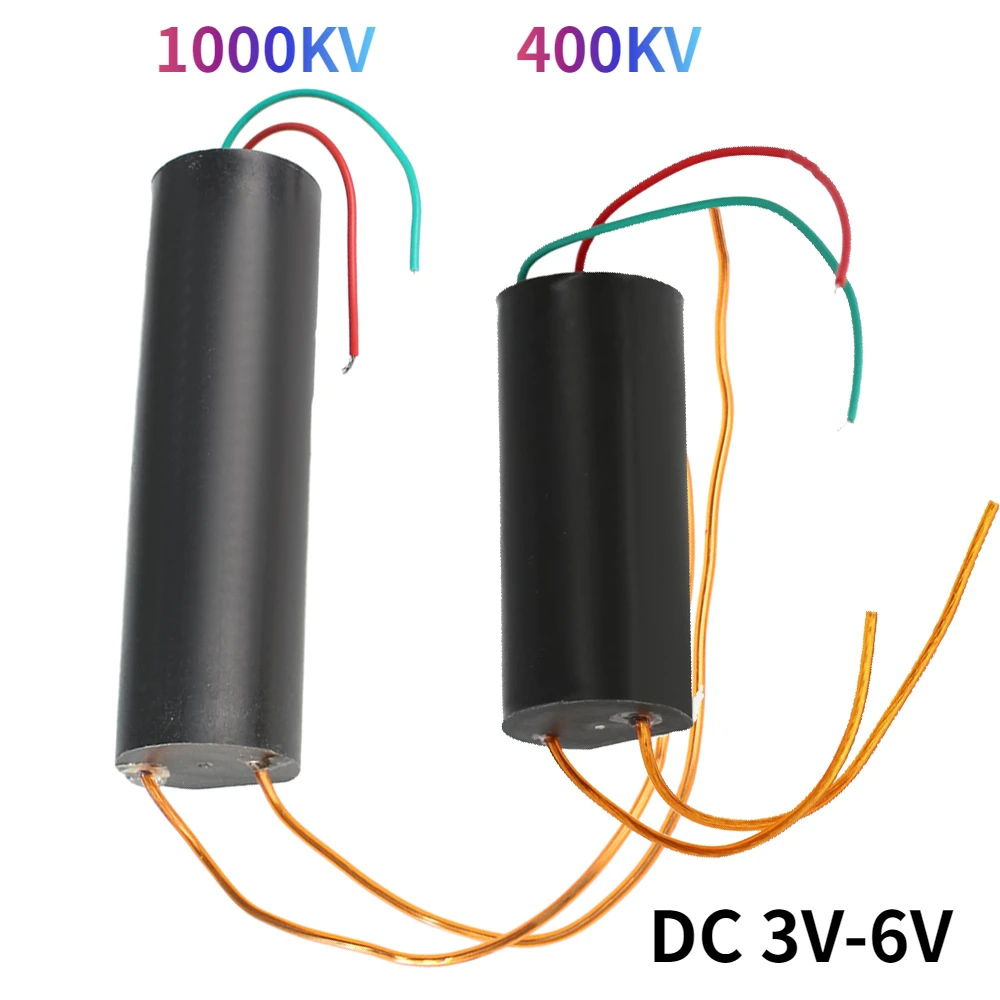 400KV 1000KV Boost Step up Moduł zasilania DC 3-6V Generator wysokiego napięcia Moduł wysokiego napięcia 400000 V 1000000 V