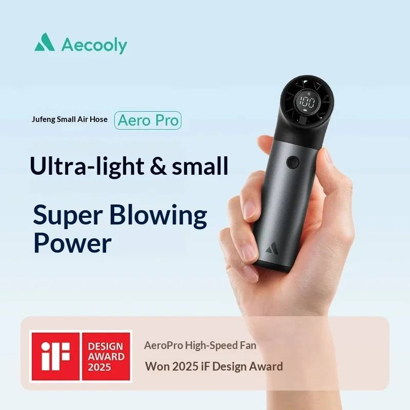Aecooly Aero Pro Handheld Fan 7th Gear Can Be Adjusted At Will Handheld Small Fan Long Battery Life Of 3500mAh Light Weight Gift