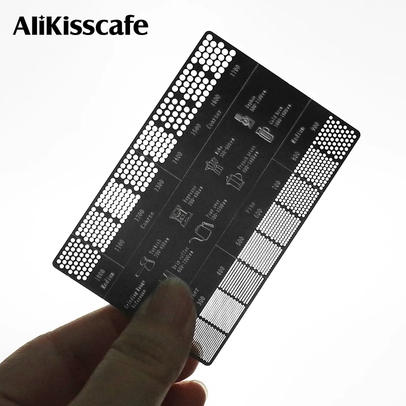

Coffee Powder Grinding Thickness Reference Comparison Card Grinder Grinding Scale Espresso Machine Accessories Barista Tools