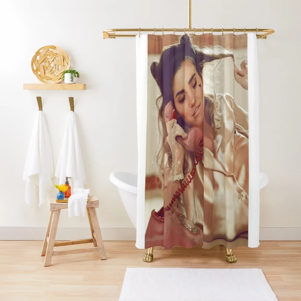 

Marina Electra Heart Shower Curtain Shower Waterproof Bathroom Deco Curtain