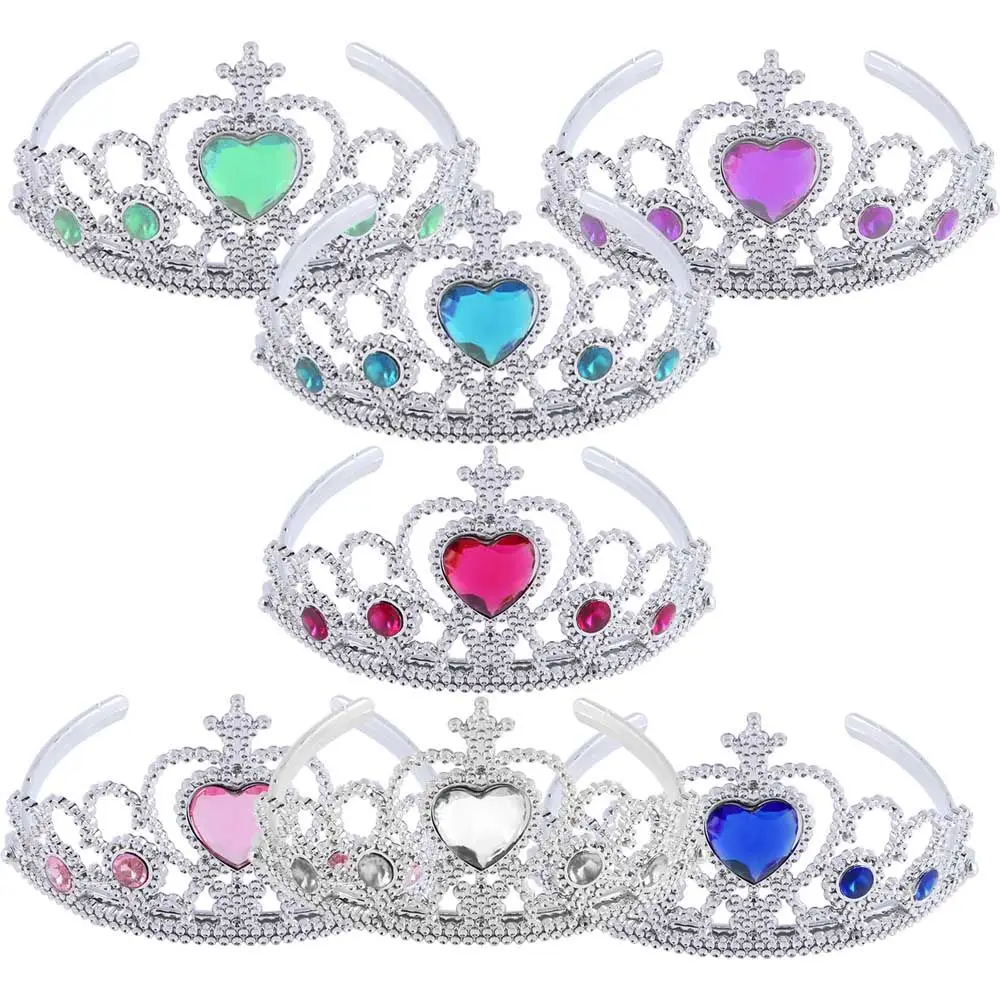 Regalo juegos de rol corona varitas mágicas Tiara accesorios de moda en forma de corazón sombreros niños juguete Accesorios para peinados